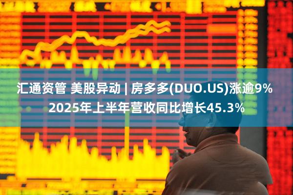 汇通资管 美股异动 | 房多多(DUO.US)涨逾9% 2025年上半年营收同比增长45.3%